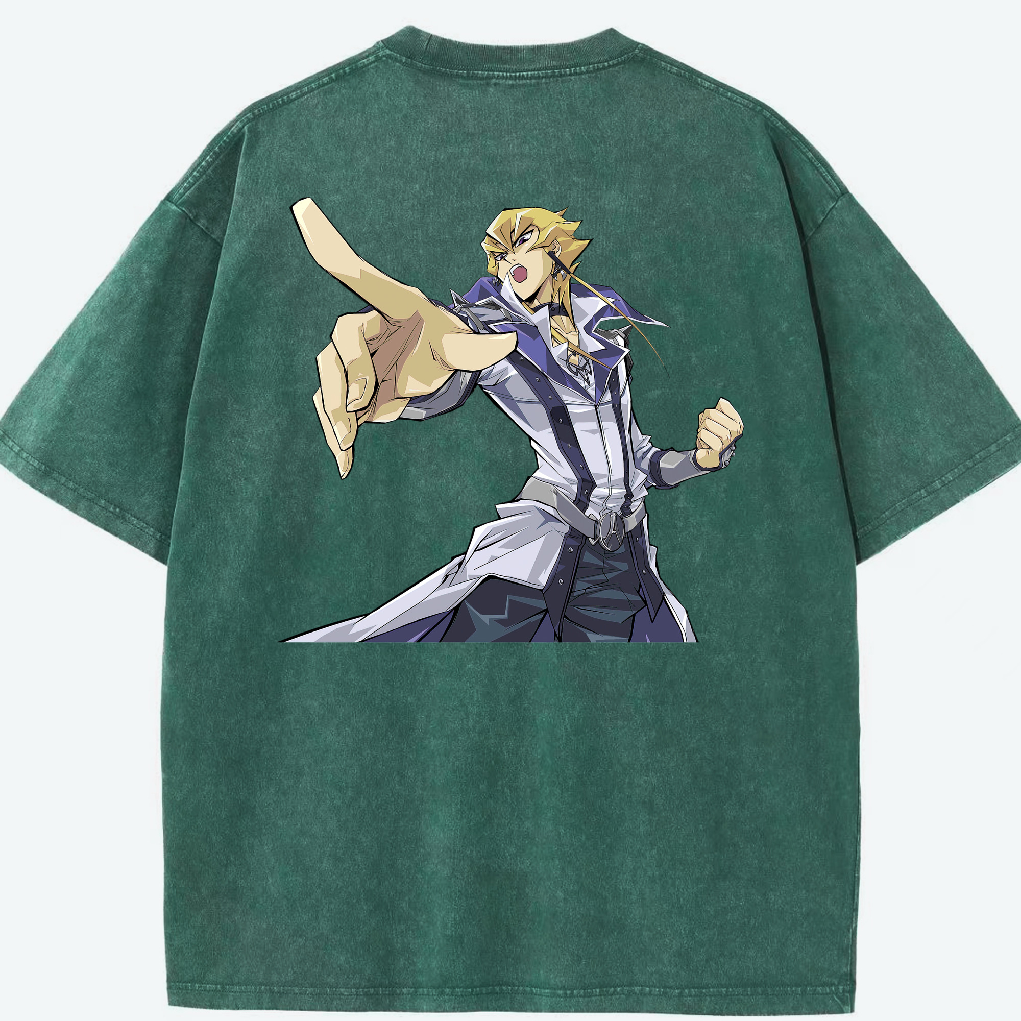 （画像用） 遊☆戯☆王 Yu-Gi-Oh! 綿100% ヴィンテージ風 半袖Tシャツ（背面プリント）